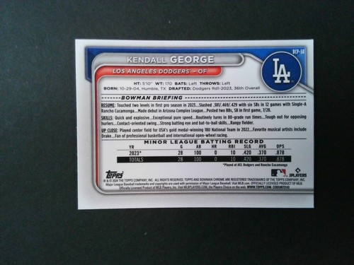 2024 Bowman Chrome Prospects u-pick numbered and base - Picture 16 of 34