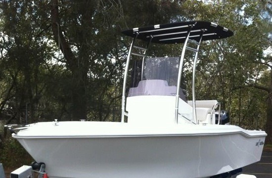 Dolphin Pro+ 2025V Boat T Top Fit Small To Medium Boat + 29in Wide Leaning Post