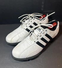 Men's Adidas Z Traxion Golf Spikes White/Black Size 9.5M 791003