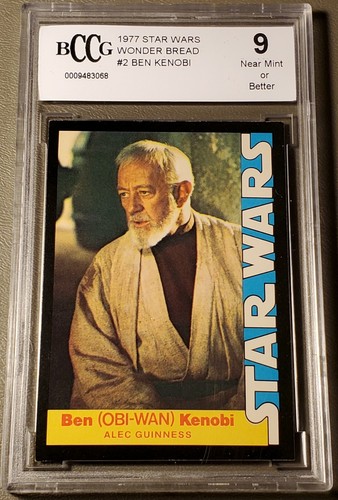 1977 Wonder Bread Star Wars #2 Ben (Obi-Wan) Kenobi — BCCG 9