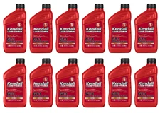 Kendall Titanium SAE 50W GT-1 Competition Motor Oil; Case of 12 -1 Quart Bottles