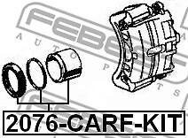 2076-CARF-KIT FEBEST Piston, brake caliper for CHRYSLER,DODGE,PLYMOUTH