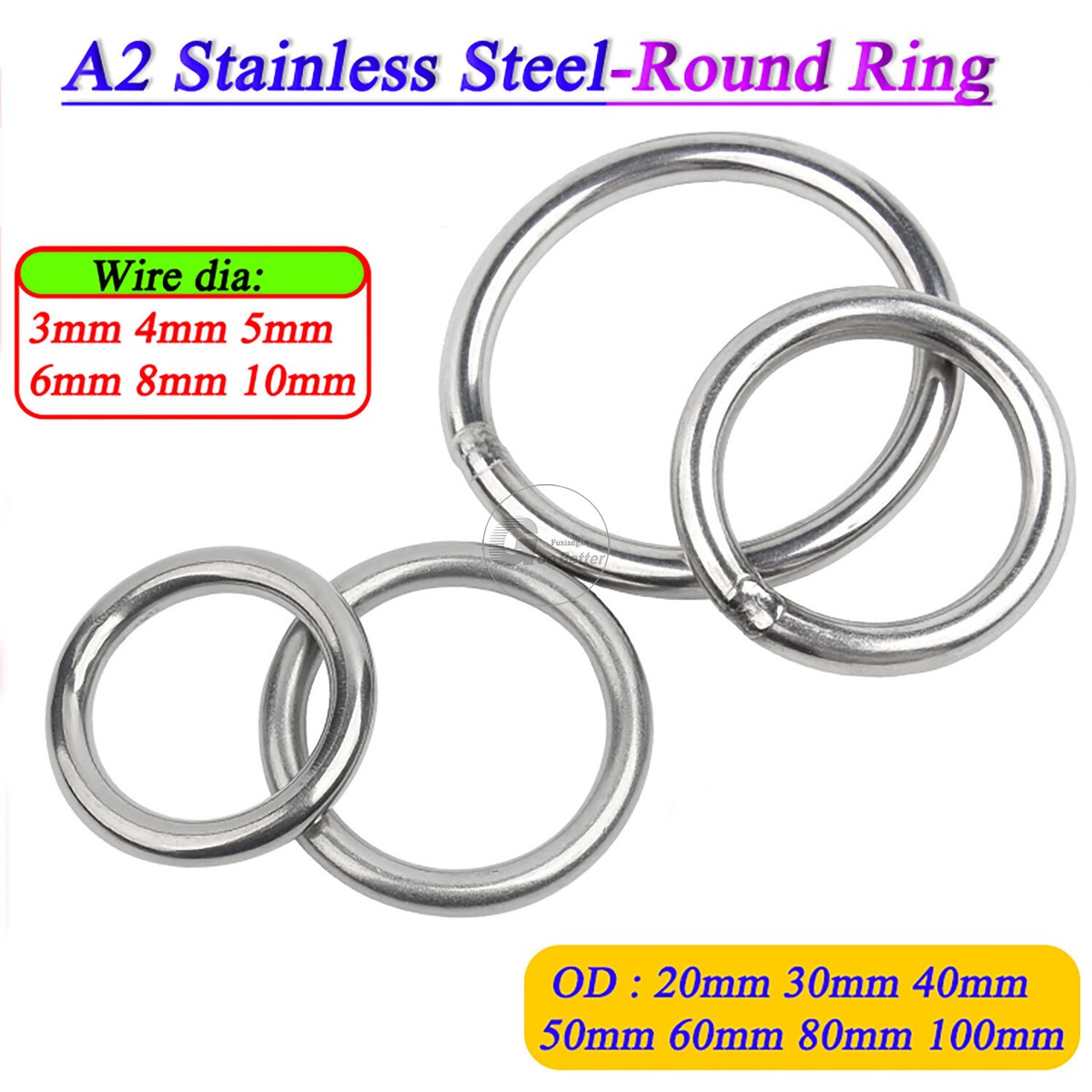 stainless steel metal circle hoop