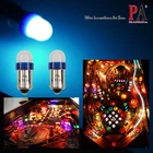 10x #1893 #44 #47 BA9S Frosted Ice Blue LED Pinball Arcade Light Bulb  6.3V P3