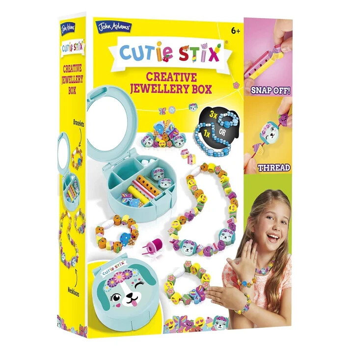 Cutie Stix Crystal Jewellery Box - Age 6+ -DIY Craft Kit for Kids, Fun Accessory