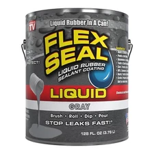 Flex Seal Liquid, 1 Gallon, Gray, Liquid Rubber Coating Sealant