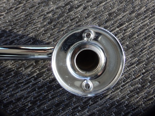 Badetuch-Halter/-Stange Metall Rundrohr ca. 3 cm Bohrlöcher-Abstand ca. 80 cm - Bild 5 von 6