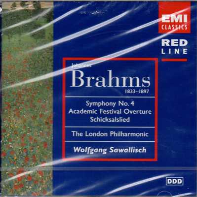 NEU: Brahms SYMPHONY NO. 4 / SCHICKSALSLIED Sawallisch (C2128)