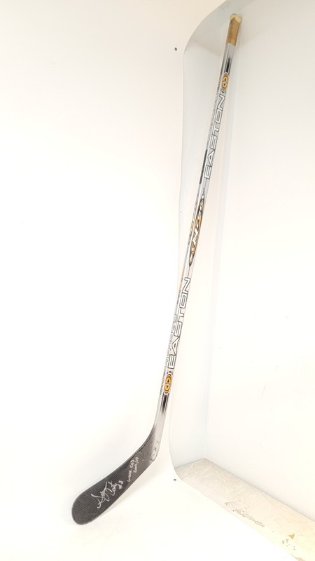 Sylvan Cote Washington Capitals SIGNED Autographed Easton Hockey Stick GAME USED