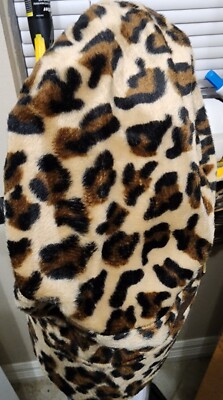 Vintage Y2K 2000s Faux Fur Denim Jean Jacket Coat Graphic Animal 