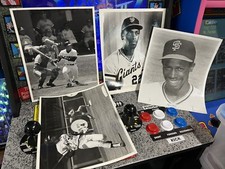 Photo Lot of 4: San Francisco Giants Original 1982-85 Chili Davis 8x10 Photos