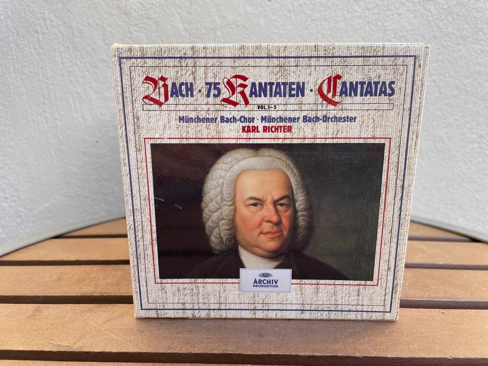 BACH 75 Sacred Cantatas Vol. 1-5, Karl Richter [Archiv 26 CD Box Set] NICE