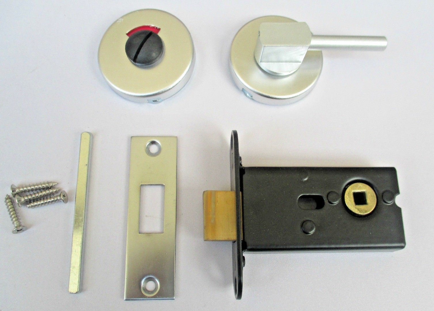 Bathroom door lock Thumb Turn indicator emergency Release Toilet