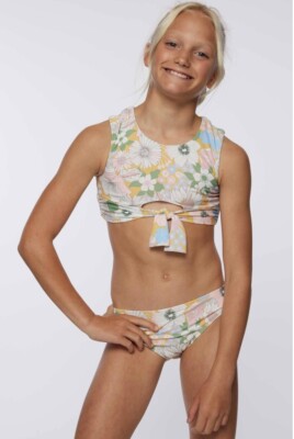 O'neill girls Twiggy bikini Two-piece Floral pattern High Neck Tie
