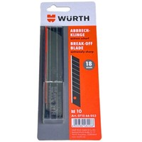 10X WüRth 18Mm Abbrechklingen Extrem Scharf Ersatzklingen Cuttermesser 07156605