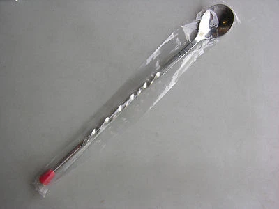 JOHNSON-ROSE BAR SPOON 11" RED TIP STAINLESS STEEL FREE SHIPPING US ONLY