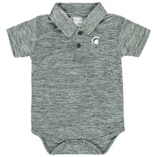 Newborn & Infant Two Feet Ahead Green Michigan State Spartans Space-Dye Golf