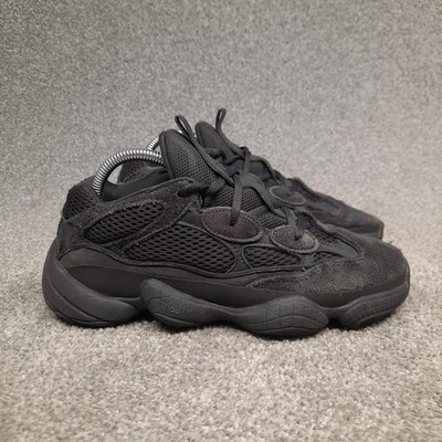 Adidas Yeezy 500 Utility Black Low Sneakers Shoes Mens Size 7.5 Lace Up F36640