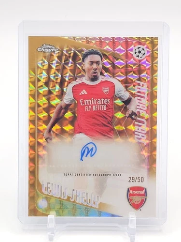 MYLES LEWIS-SKELLY 2025-26 TOPPS CHROME UCL FUTURE STARS GOLD GEO AUTO /50 Q2615