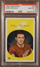 1962 Parkhurst #29 Marc Boileau Red Wings Rookie Hockey Card PSA 10 Gem Mint