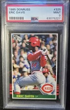 1985 Donruss Eric Davis RC Rookie Card PSA 9 #325. rookie card picture