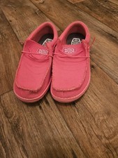 Hey Dude Wendy Funk Mono Shoes Electric Pink Slip On Comfort Womens Size 4