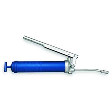 Industrial Lever Grease Gun Handle, Rigid Pipe, 28 Strokes per oz, 16 oz Bulk