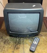 Sanyo 13" TV DS13380 CRT With Antenna Retro Gaming Tested  Television w/ Remote