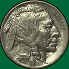 1937 Buffalo Nickel Almost Uncirculated AU Coin #35320