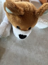Plush Brown White Dog Stuffed Animal Toy