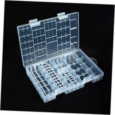 Organizer Storage Case Box Holder Clear Plastic Container 47 Batteries