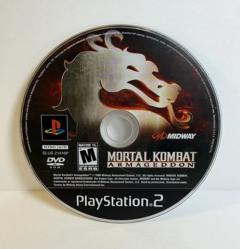 Mortal Kombat Armageddon - PS2 Sony Playstation 2 - Disc Only - Tested