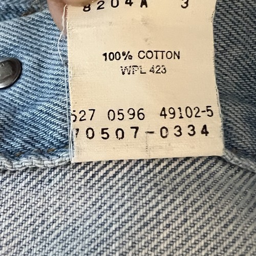 Vintage Levi's Men Denim Trucker Jacket 1996 Made in USA 70507-0334 Retro Large by Levi's, Size L, $74.99 - Photo 5