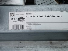IG Steel Cavity Wall Lintel L1/S 100 2400mm Length FREE DELIVERY