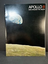 Vintage NASA Apollo 8 Mission 10" x 8" Booklet Guide EP-66 Man Around the Moon