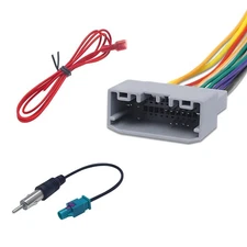 3 PCS Car Radio Stereo Wiring Harness Connector, Durable Vehicle DVD Speaker ...