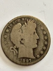 1897-O Barber Half Dollar- Key Date *uncertified*