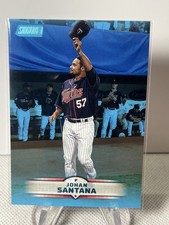 2025 Topps Stadium Club JOHAN SANTANA Light Blue Parallel #199 Twins