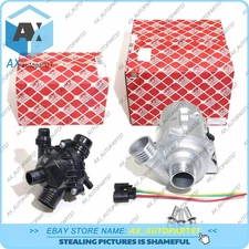 FEBI Electric Water Pump +Thermostat Kit For BMW 528i 328i 525xi 530xi X3 X5
