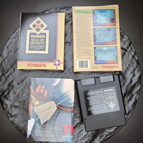 Vindicators Nintendo NES Tengen CIB Complete Game+Box+Manual Tested Works 🎮