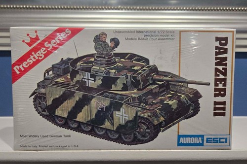 Aurora ESCI Panzer III German Tank Prestige Series 1:72 Bausatz 6202 Neu Sealed Box - Bild 1 von 3