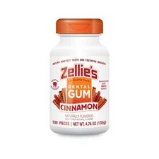 Zellie'S | 100% Xylitol Cinnamon Chewing Gum | No Aspartame, Gluten Free, Vegan 