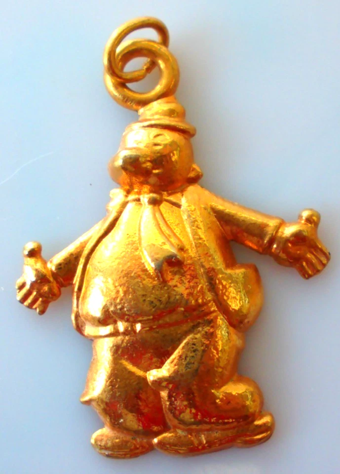 Fève métal doré pendentif - GONTRAN DANS POPEYE 1992 - Photo 1/1