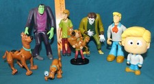 Scooby Doo figures Shaggy Frankenstein Wolfman Fred - charter ltd villains pvc