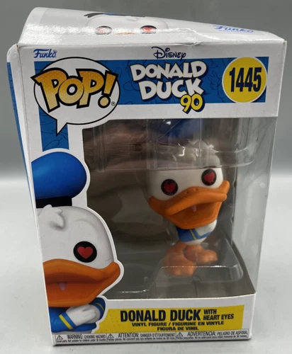 Funko Pop! Vinyl: Disney - Donald Duck with Heart Eyes #1445 NEW Damaged Box