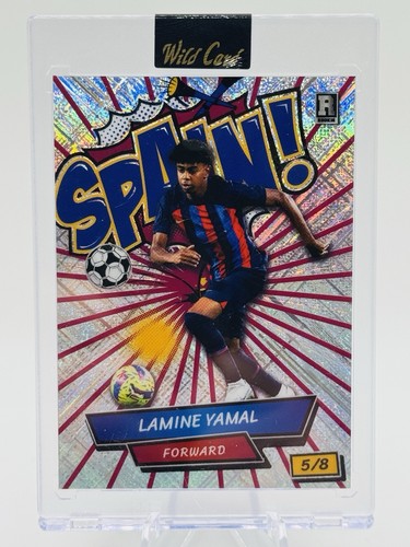 2024 Wild Card Lamine Yamal Raywave/Blue Line RC "Spain" Rookie Edition 5/8