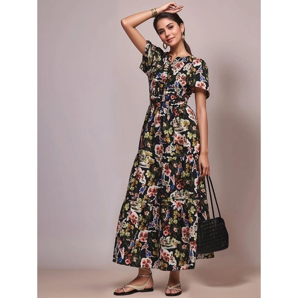 Cotton Short Sleeve Casual Long Maxi Dresses for Women for sale | eBay