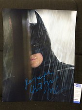 CHRISTIAN BALE signed autograph signed on "BATMAN" photo in person ACOA COA