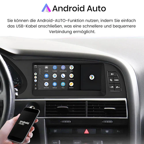Android13 8.8" Radio Coche CarPlay GPS Navi Para AUDI A6 C6 MMI 2G 2005-2009 6+128G - Imagen 9 de 17