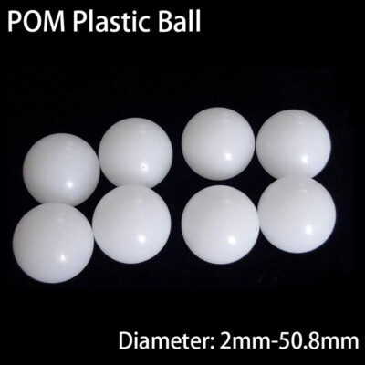 High Precision Polyoxymethylene Plastic Ball Solid POM Plastic Ball Dia.2~50.8mm